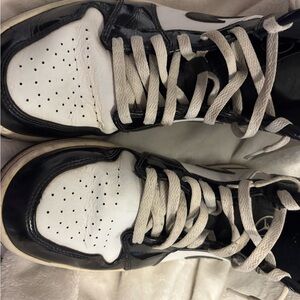 Black and White Athletic Shoes